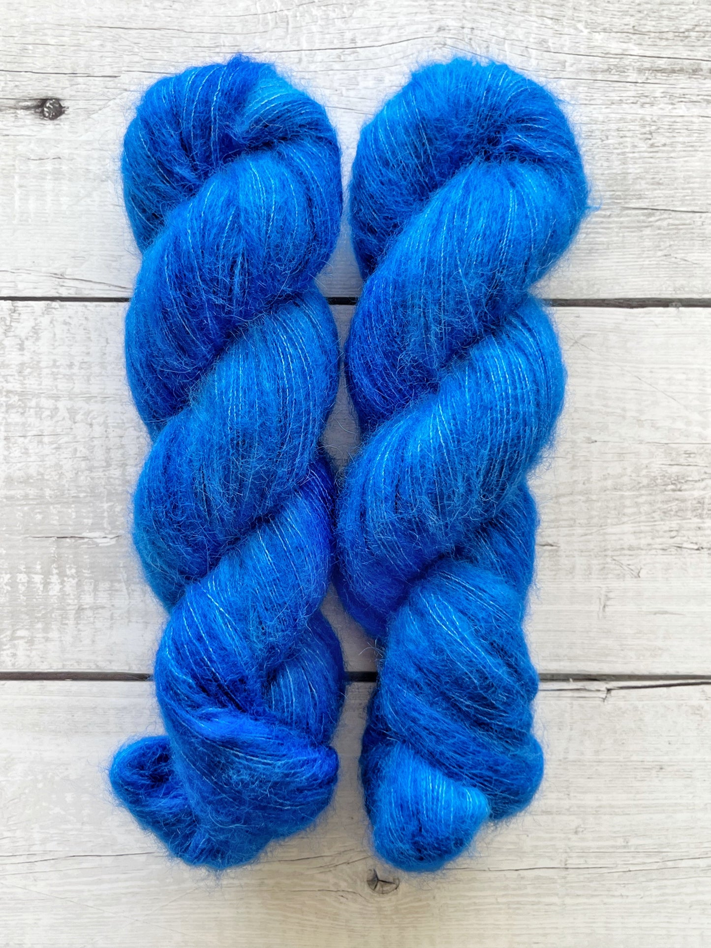 Suri Alpaca Silk, Royal Blue M-L Sjøgren Håndfarvet Garn