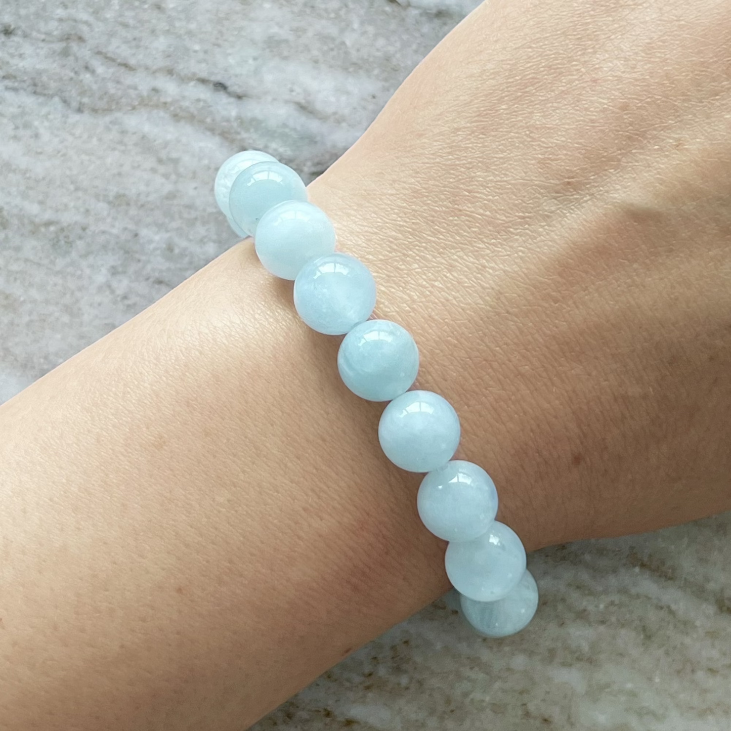 Blå Akvamarin Armbånd