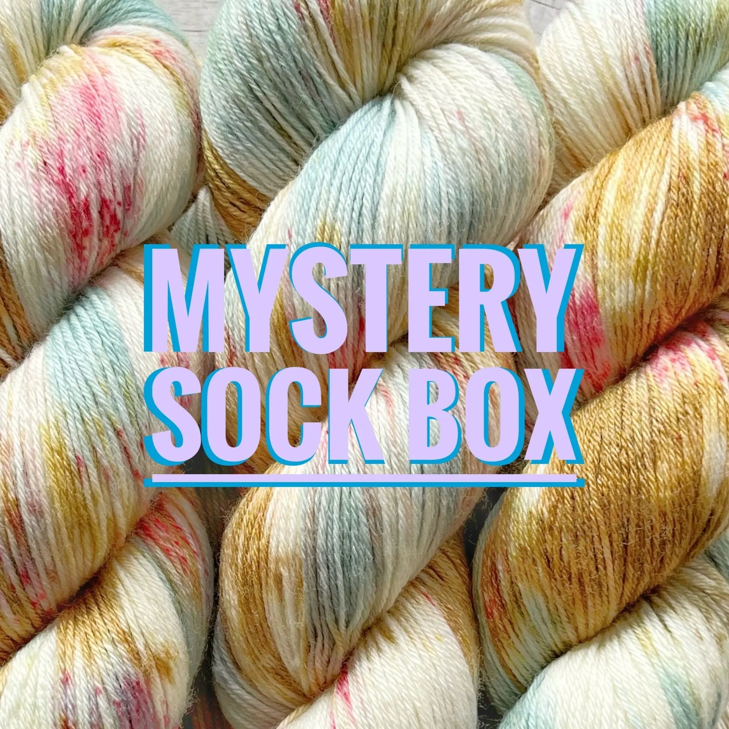 Mystery Sock Box M-L Sjøgren Håndfarvet Garn