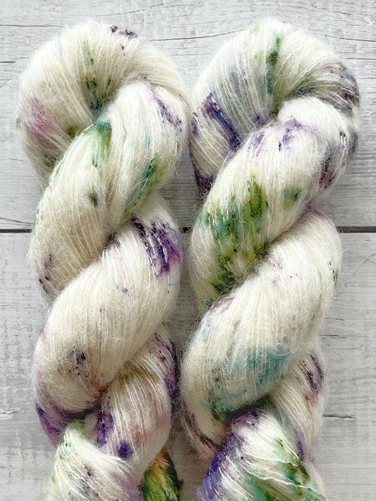 Suri Alpaca Silk, Hyacinth M-L Sjøgren Håndfarvet Garn