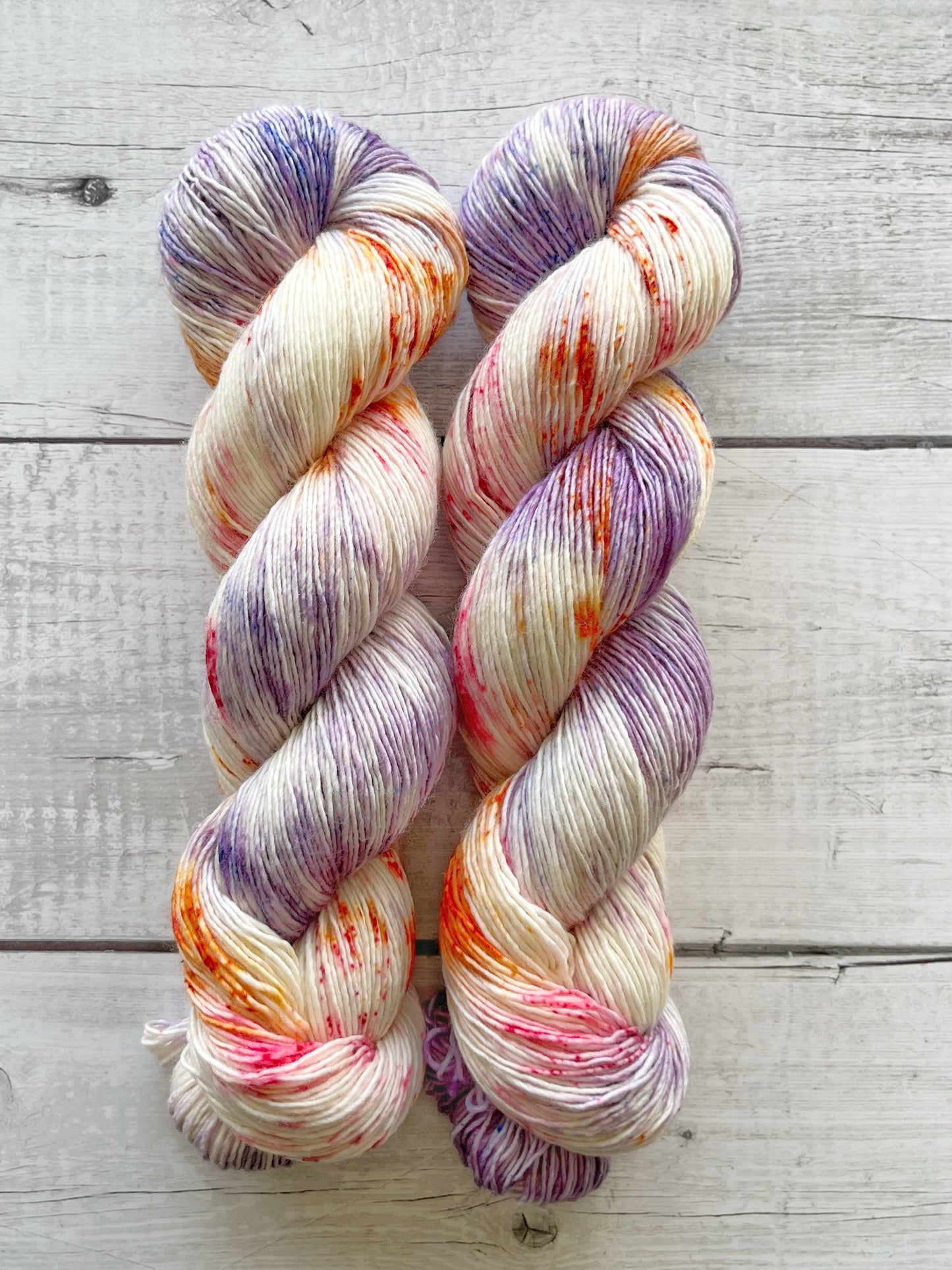Single Merino, Summer Glow M-L Sjøgren Håndfarvet Garn