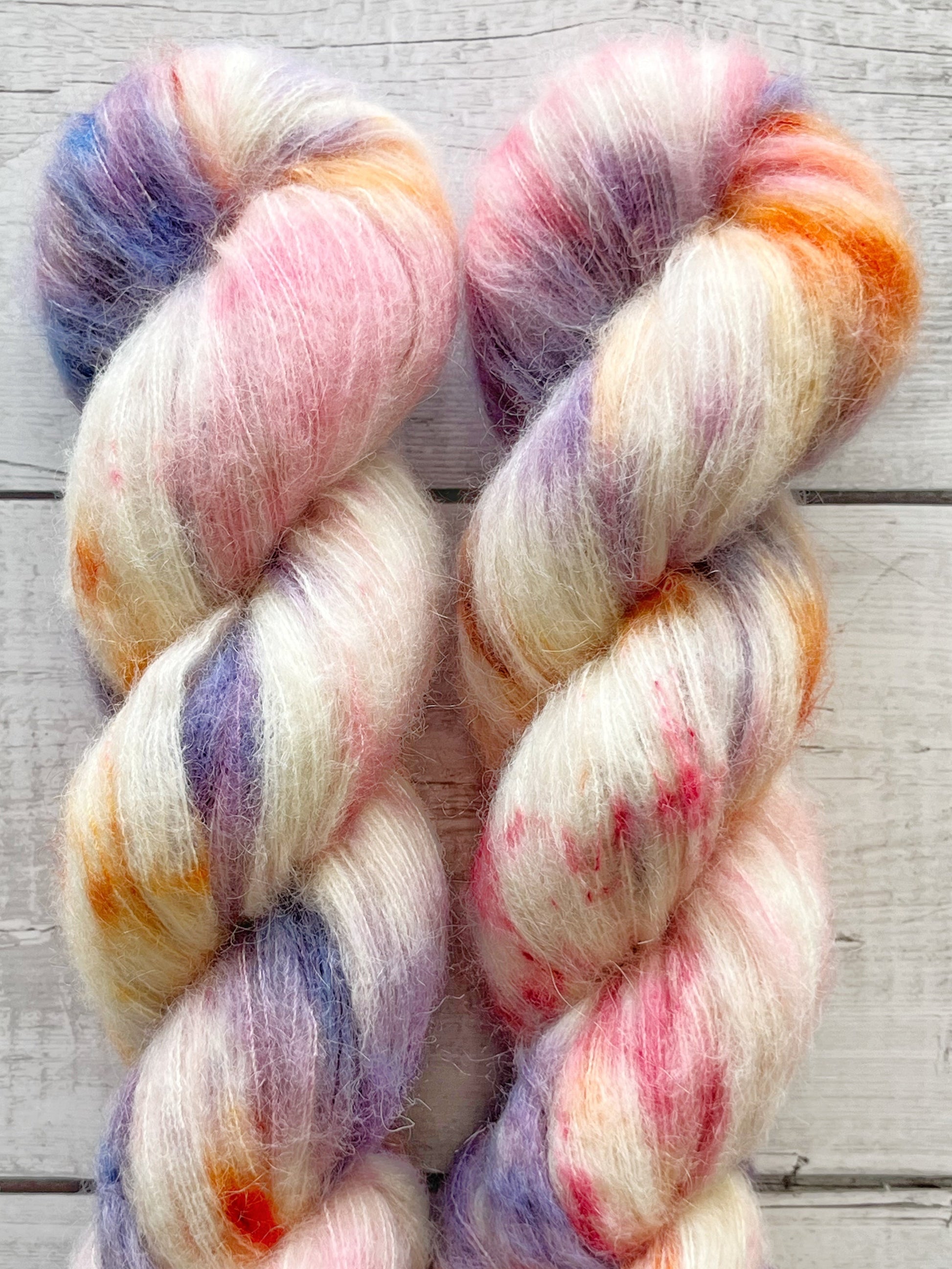 Suri Alpaca Silk, Summer Glow M-L Sjøgren Håndfarvet Garn