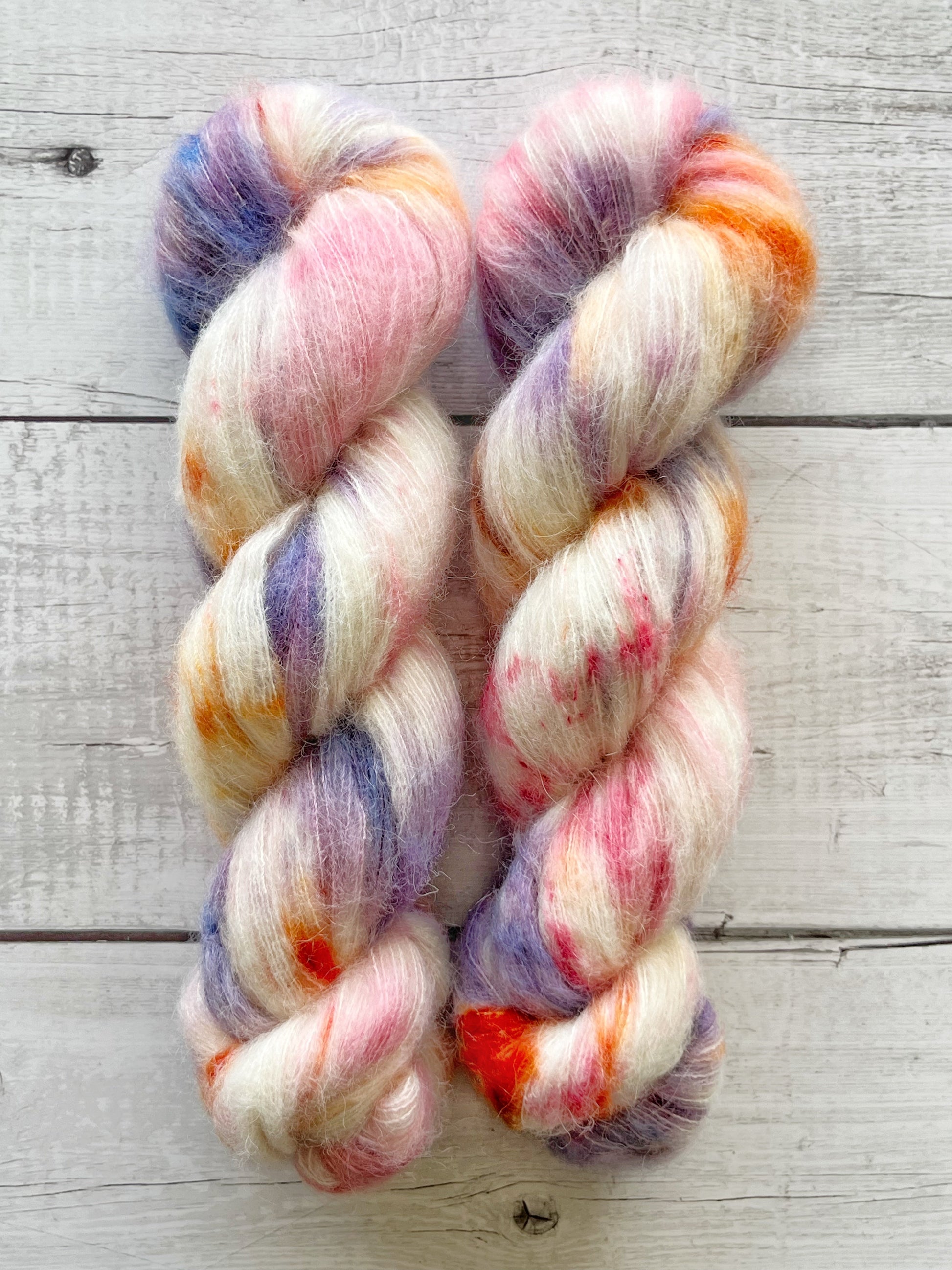 Suri Alpaca Silk, Summer Glow M-L Sjøgren Håndfarvet Garn