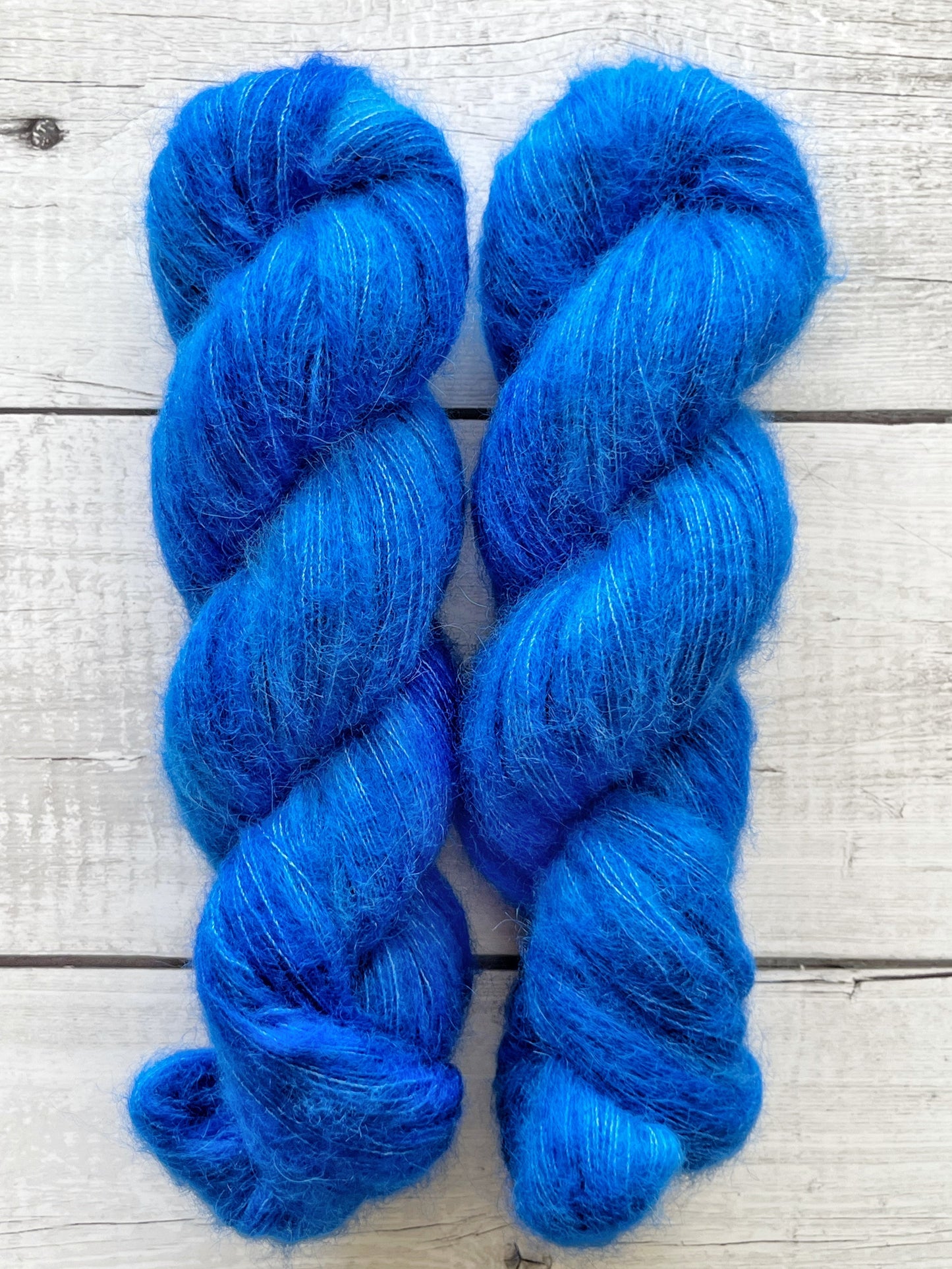 Suri Alpaca Silk, Royal Blue M-L Sjøgren Håndfarvet Garn