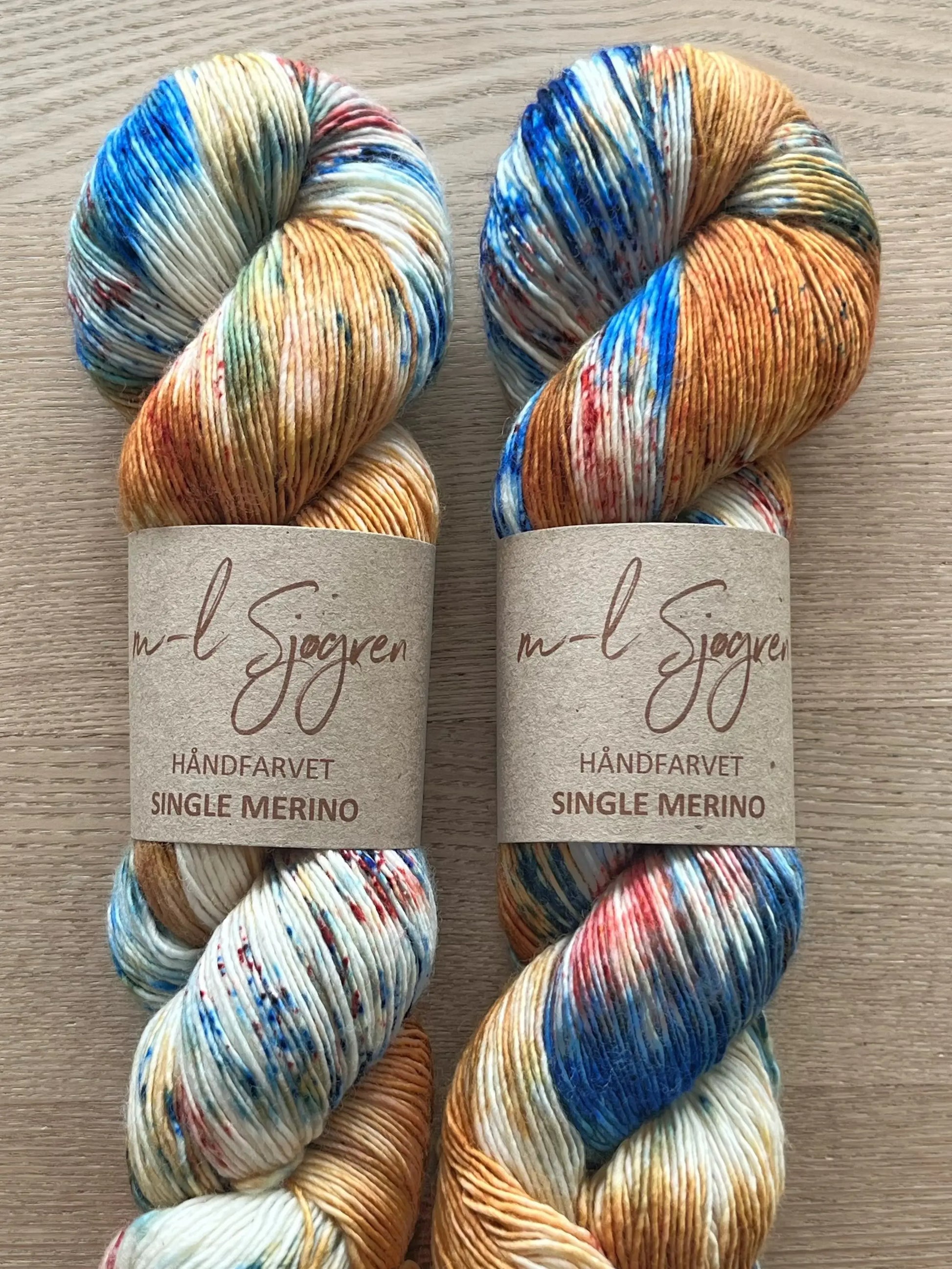 Single Merino, Royal Fusion M-L Sjøgren Håndfarvet Garn