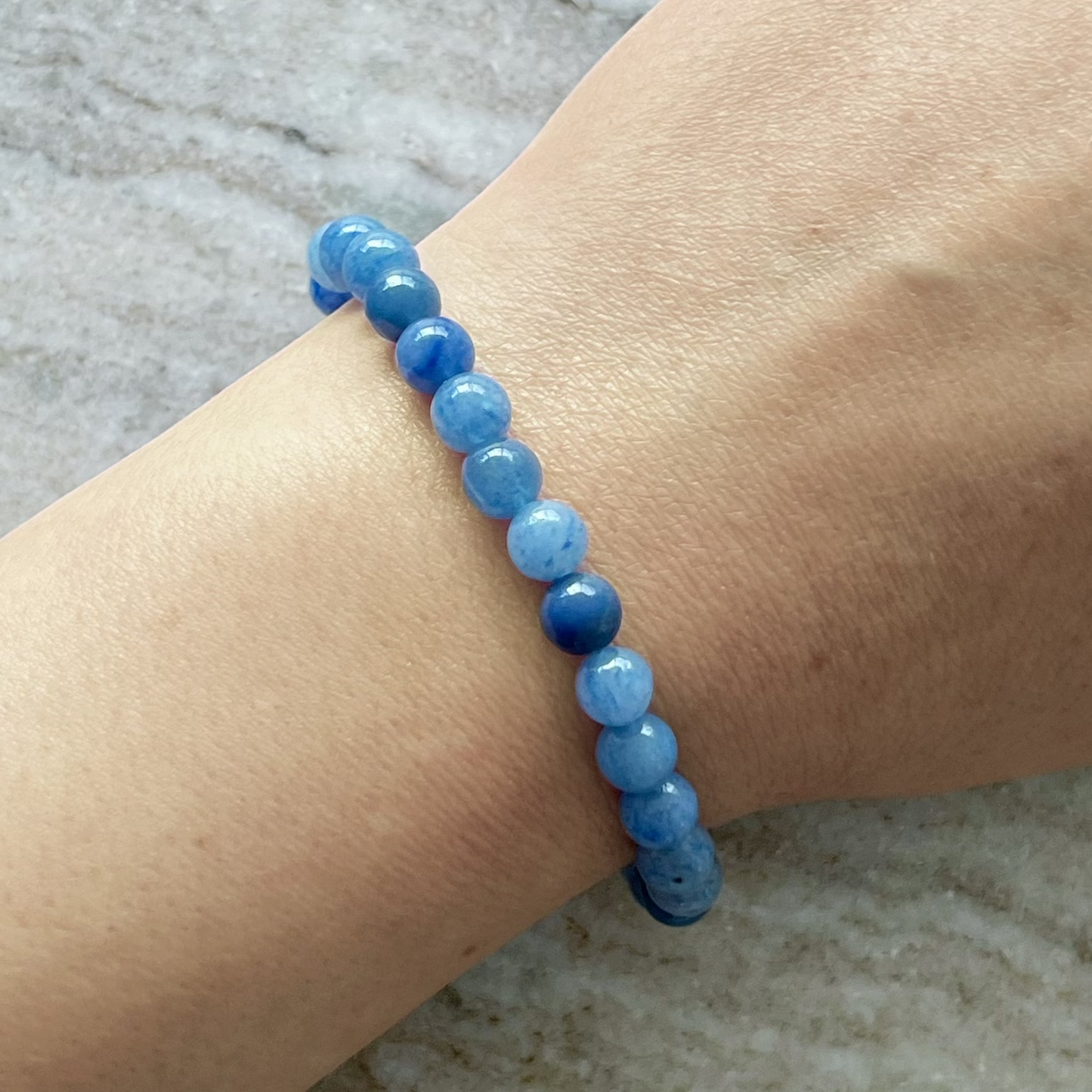 Blå Aventurin Armbånd
