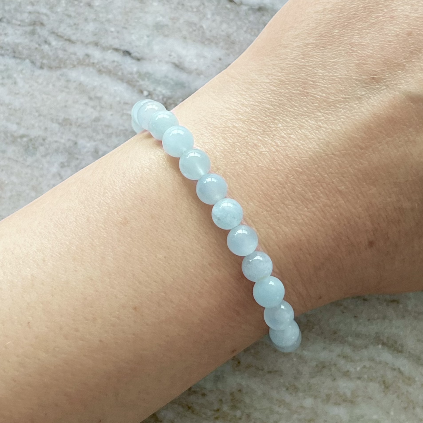 Blå Akvamarin Armbånd