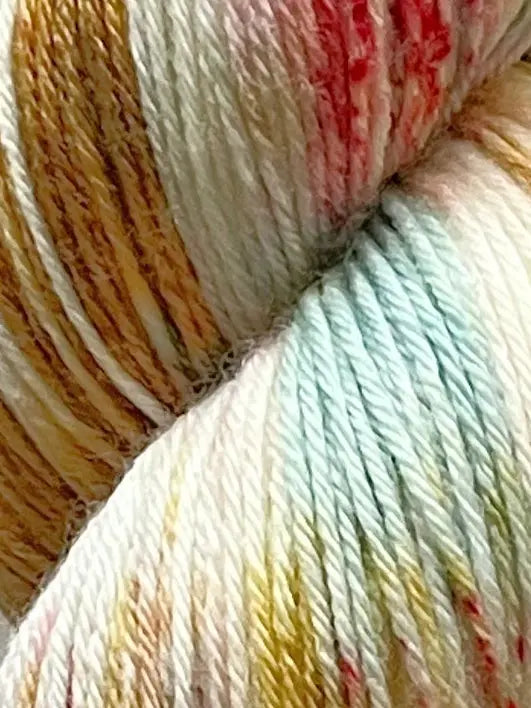 Håndfarvet garn Merino Bamboo, Honey Blossom