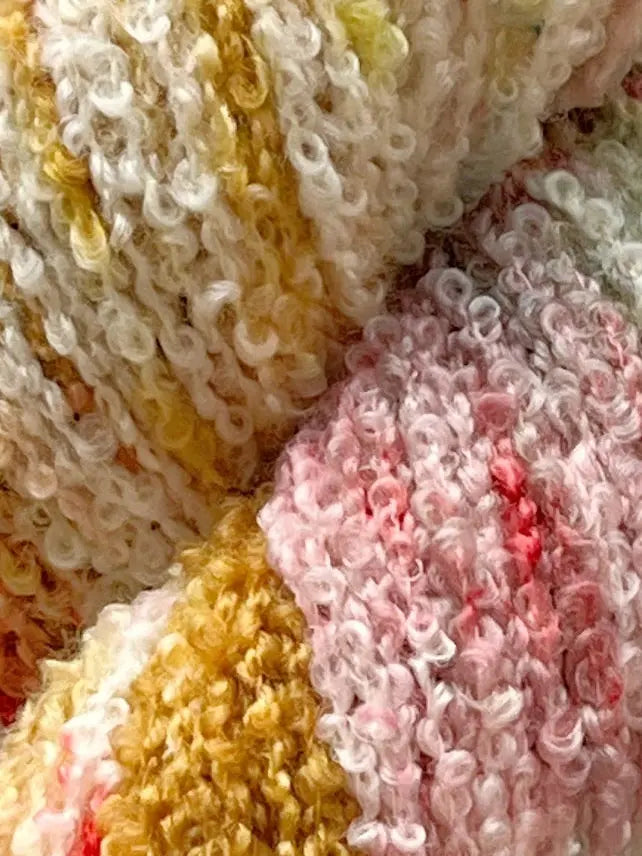 Merino Bouclé, Honey Blossom M-L Sjøgren Håndfarvet Garn