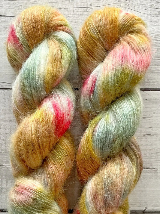 Håndfarvet garn Suri Alpaca Silk, Honey Blossom