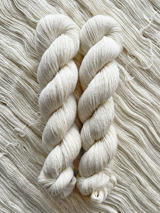 Ufarvet Garn, Single Merino